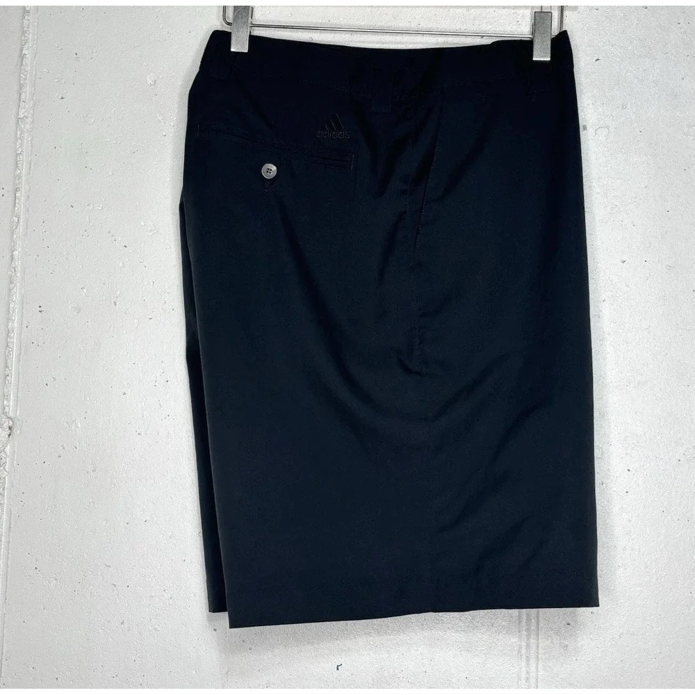 Adidas Shorts‎ Mens 40 Black Flat Front Chino Golf Sports  Outdoor  9